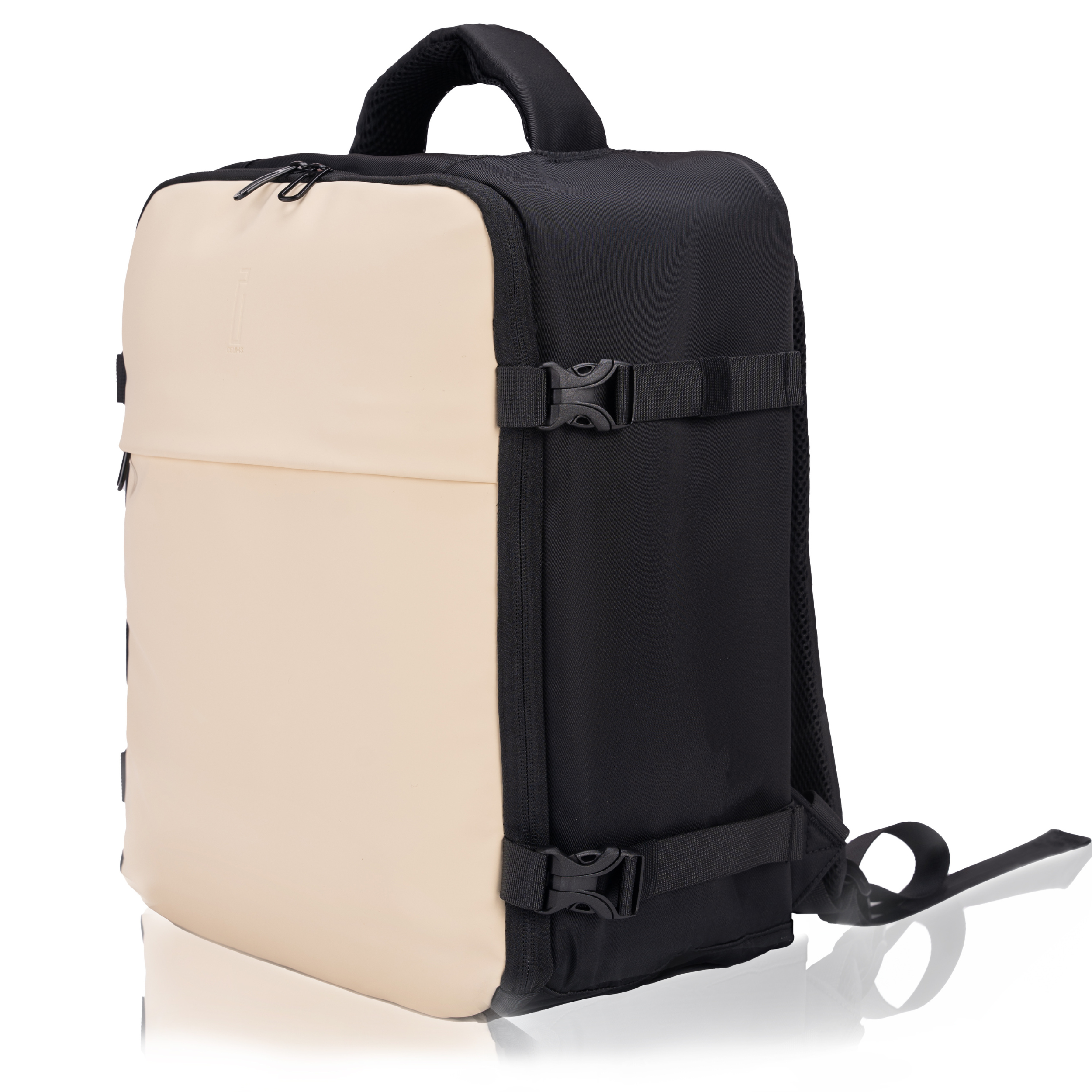 Zaino CELIMS 40x30x20 - Bagaglio a mano - Impermeabile - Beige