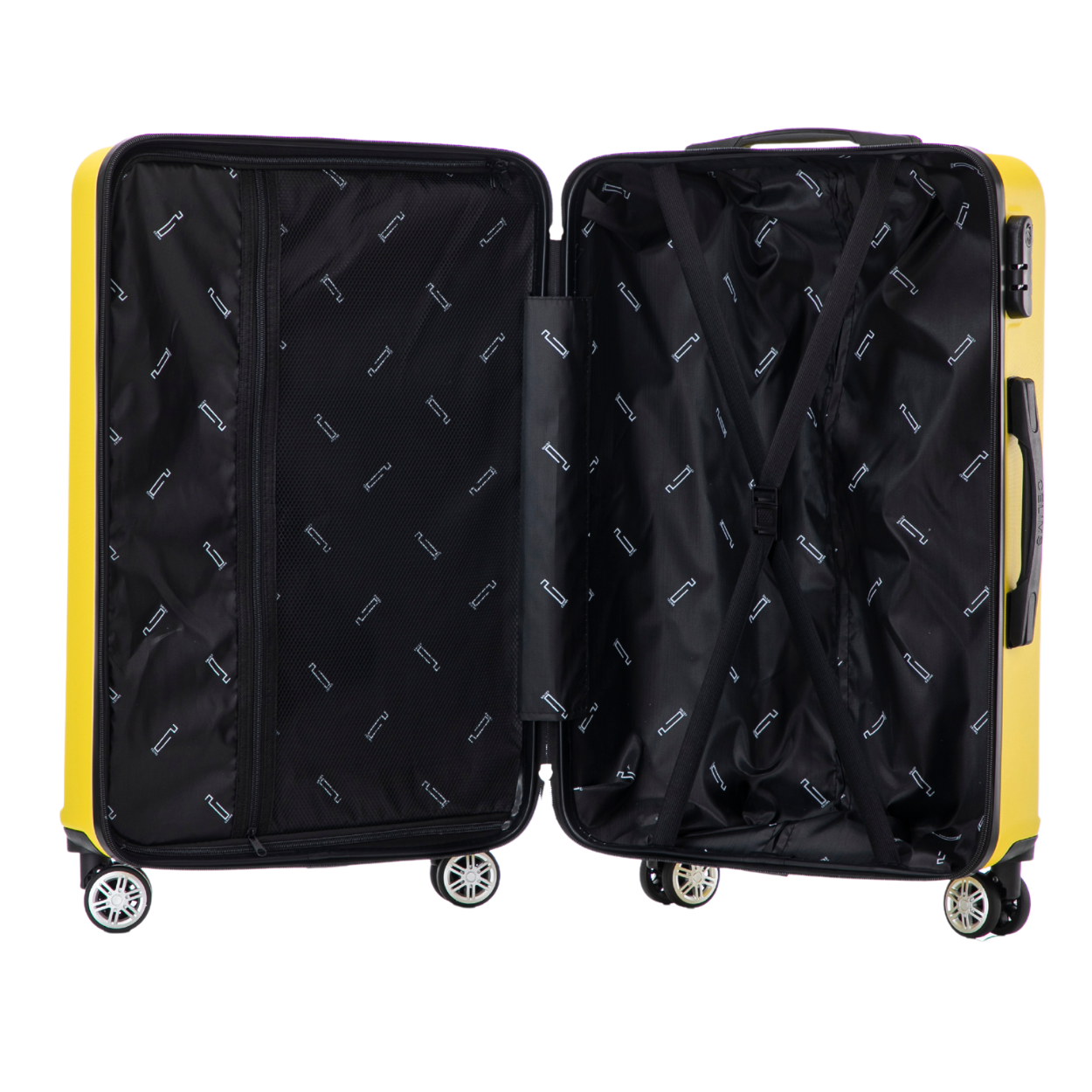 Mittlerer Wochenendkoffer | 20 kg Koffer | 65x40x25 | GELB