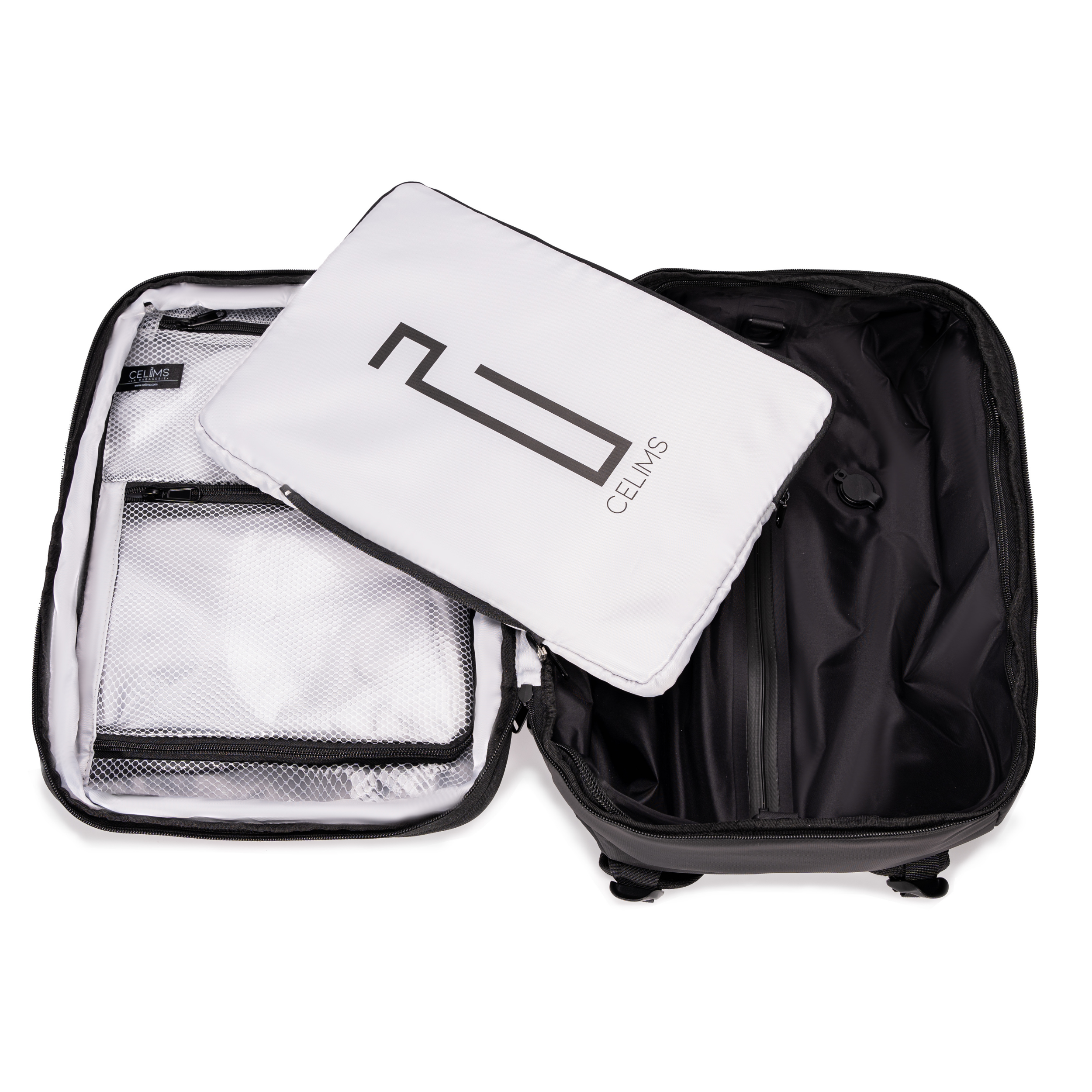 AirPlus – Sac à dos Sous Vide 40x30x20 CELIMS - Bagage à Main - Imperméable - Compartiment Ordinateur Amovible
