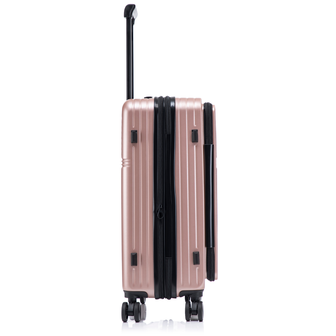 Valise Soute L (65 cm) ABS – Front Opening - Extensible & Serrure TSA