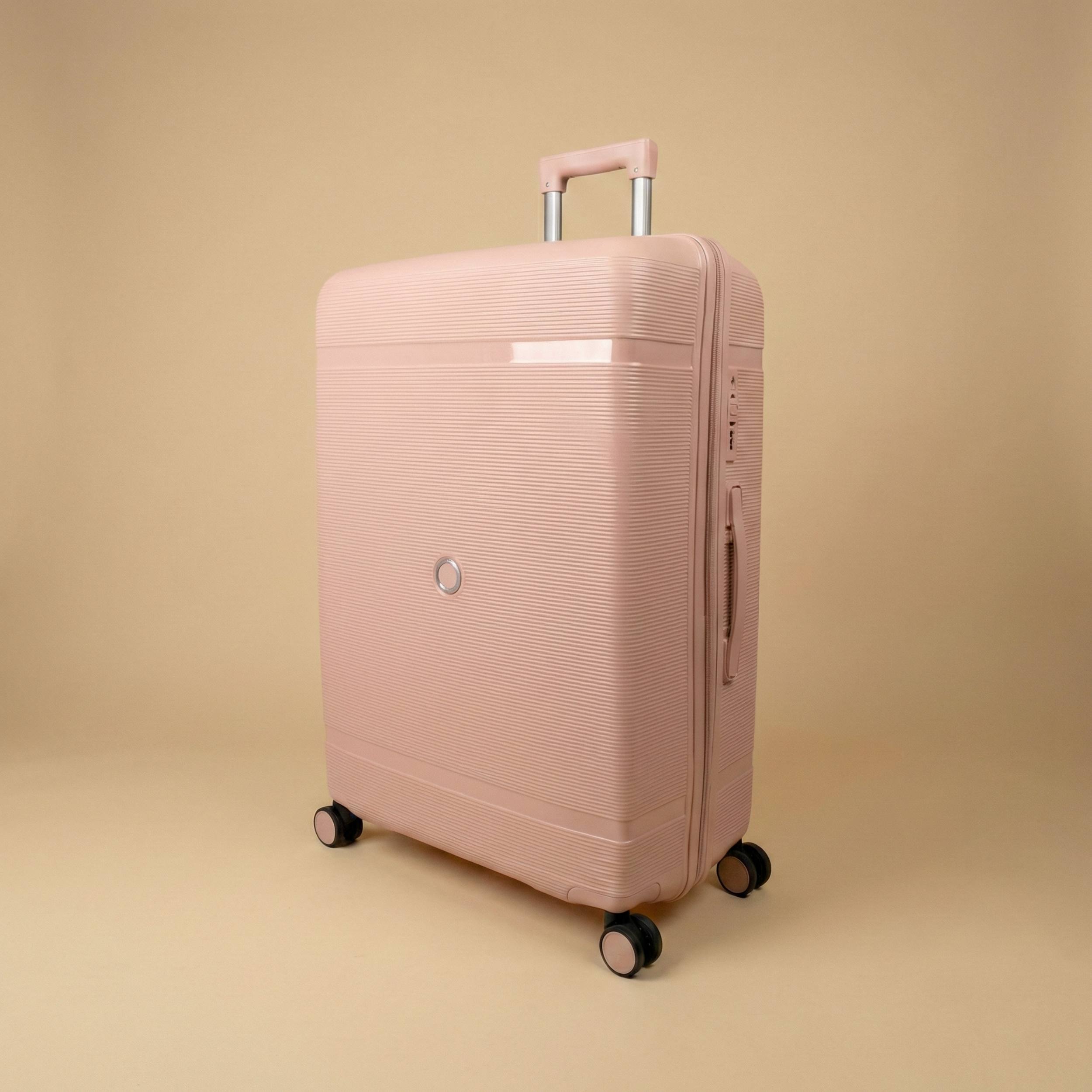 Set 3 Valigie – Polipropilene (XL-75cm) (L-65cm) (S-55cm) – Rosa Pallido