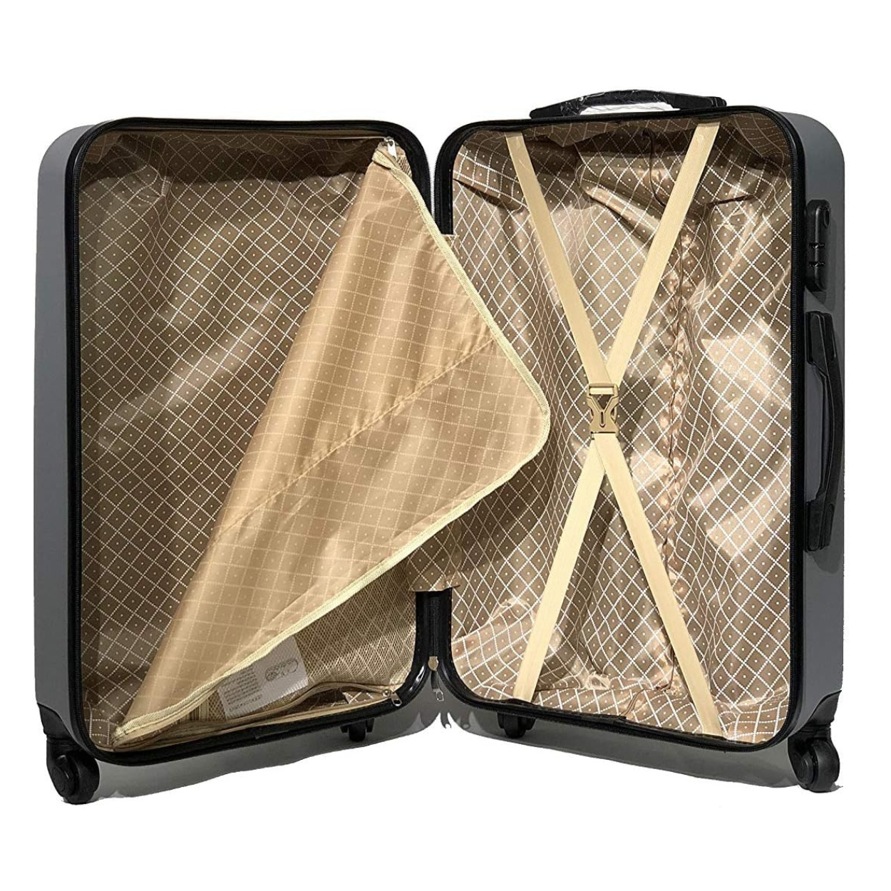 Valise Moyenne avec Vanity Urban | Valise Rigide | 65x40x25 | Argent - Celims France