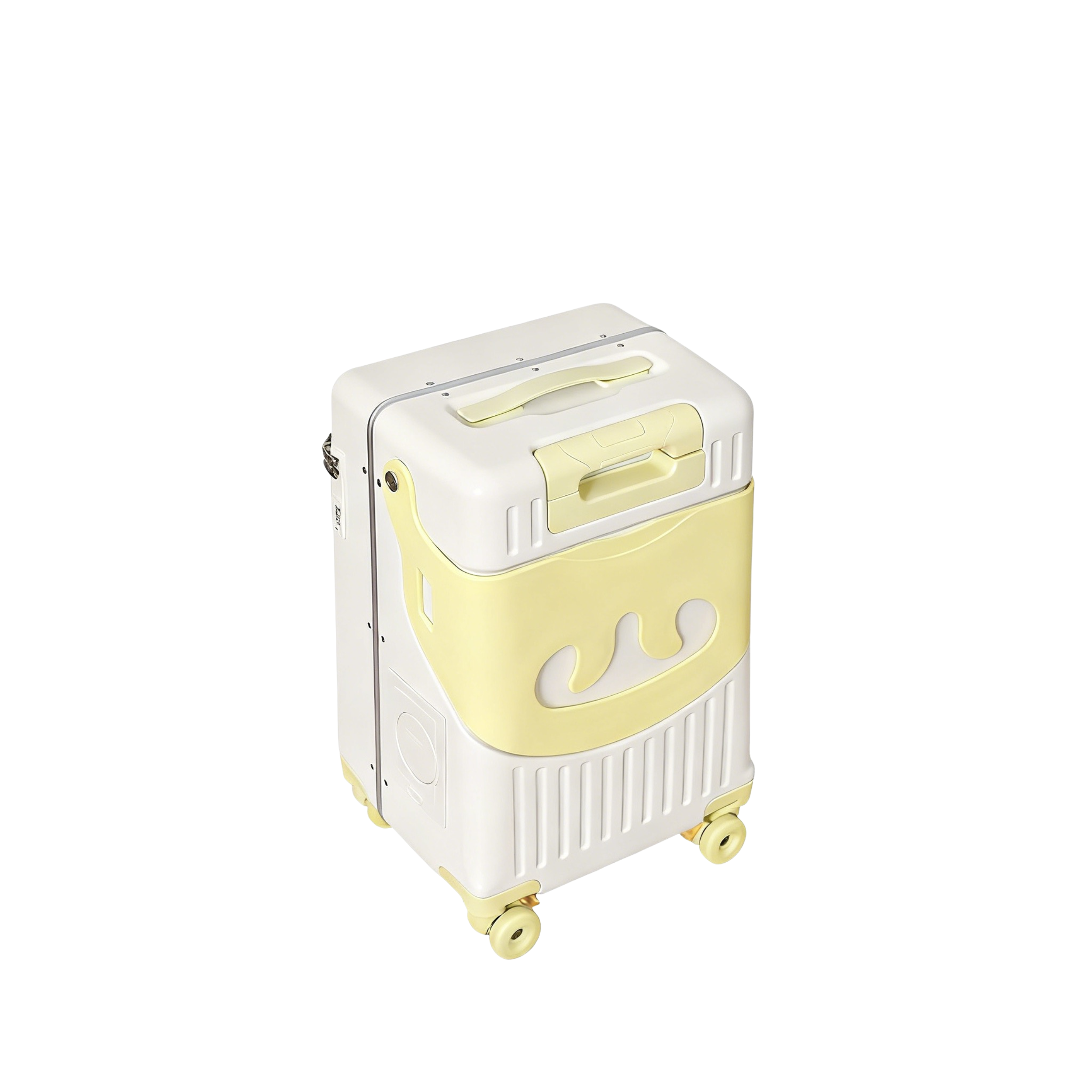 Valise Cabine avec Siège Enfant PopSeat - 55x35x25 - Porte USB - roulettes Ultra Résistantes avec Frein - Porte Gobelet - Cadenas