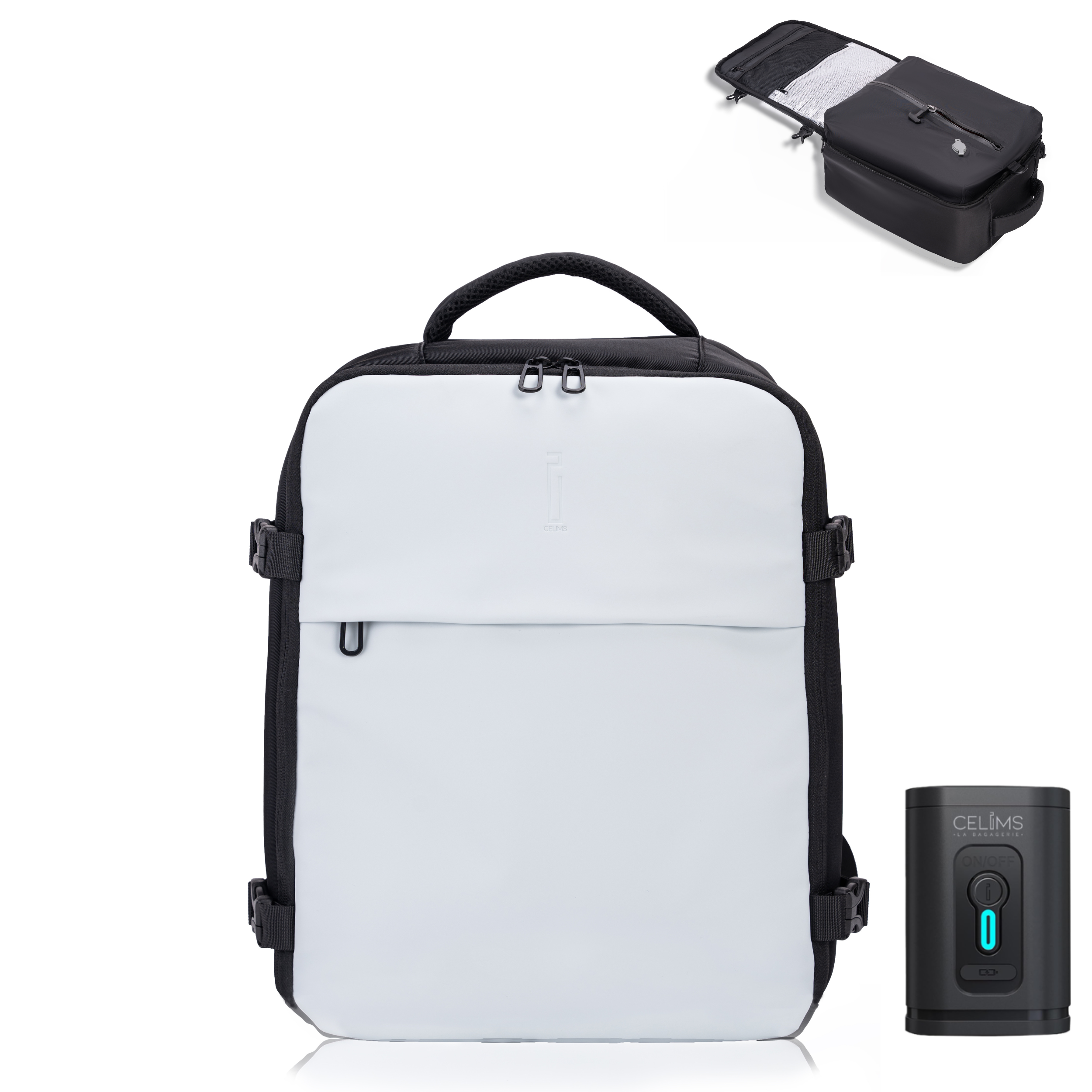 Zaino sottovuoto CELIMS 40x30x20 - Bagaglio a mano - Impermeabile - Nero