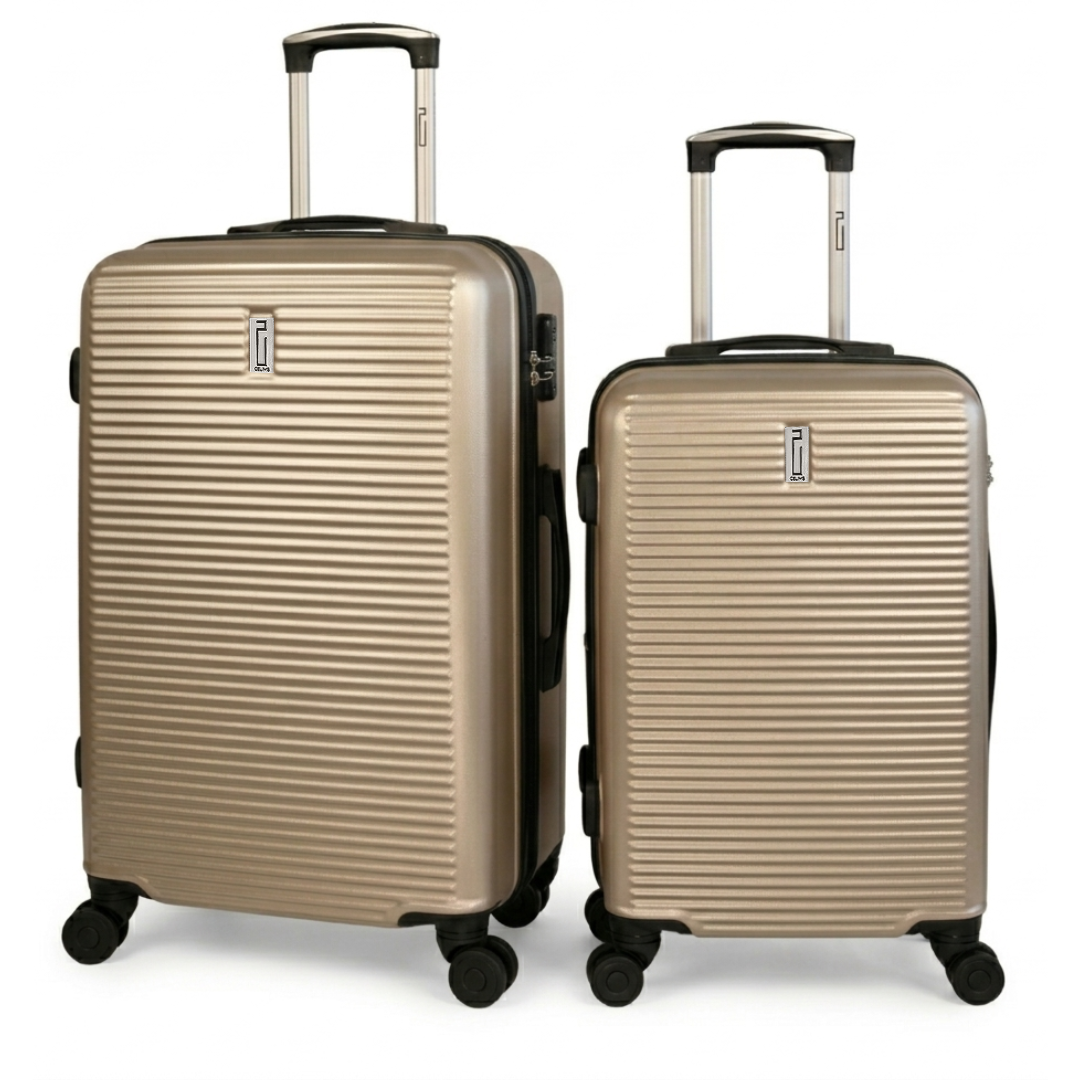 SET - Set di 2 Valigie - ABS - Cabina S (55cm) - Stiva L (65cm)