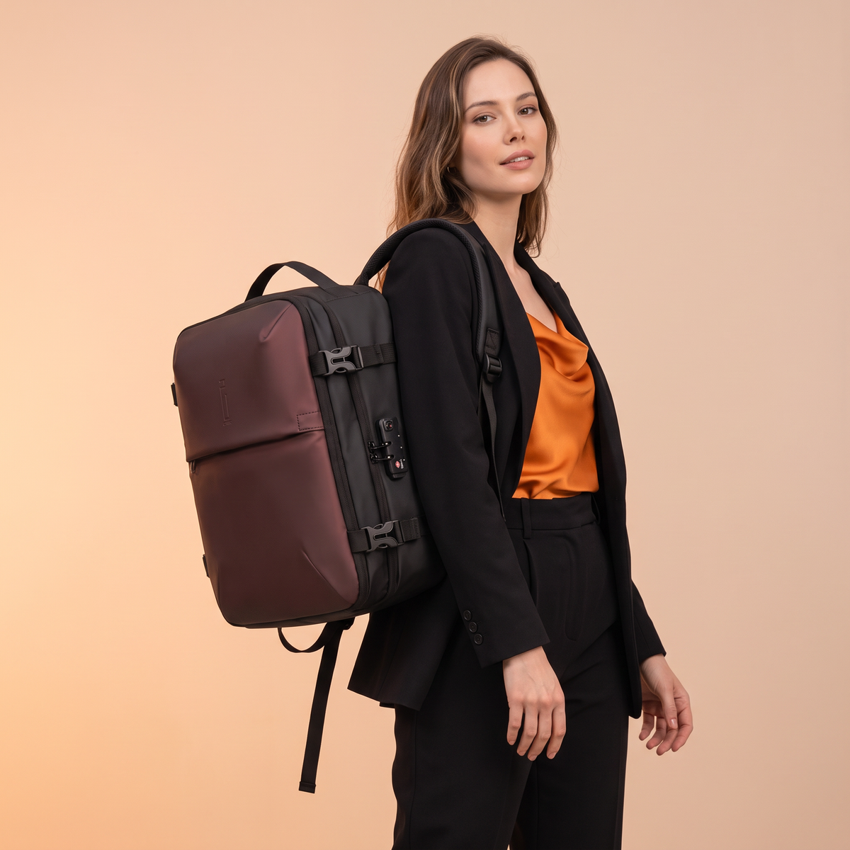 AirPlus (sotto il sedile) – Zaino Sottovuoto 40x30x20 CELIMS - Bagaglio a Mano - Impermeabile - Scomparto Rimovibile per Computer