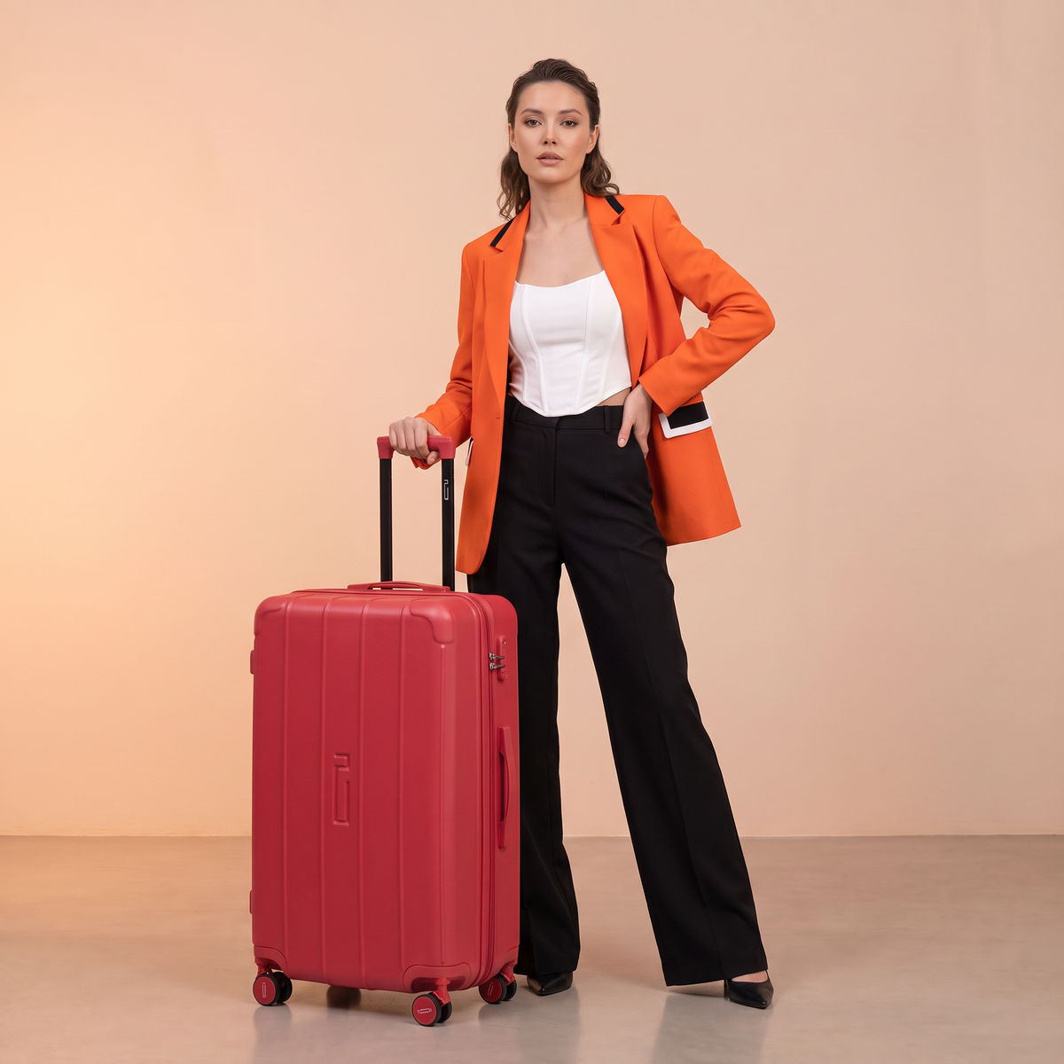 Valigia grande XL rigida Trunk – 80 x 43 x 35 cm – Lucchetto TSA