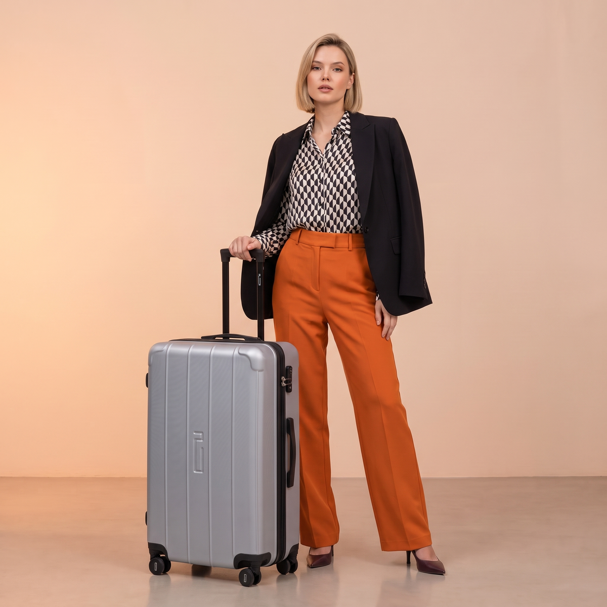 Valigia rigida Grande XL Trunk – 80 x 43 x 35 cm – Serratura TSA