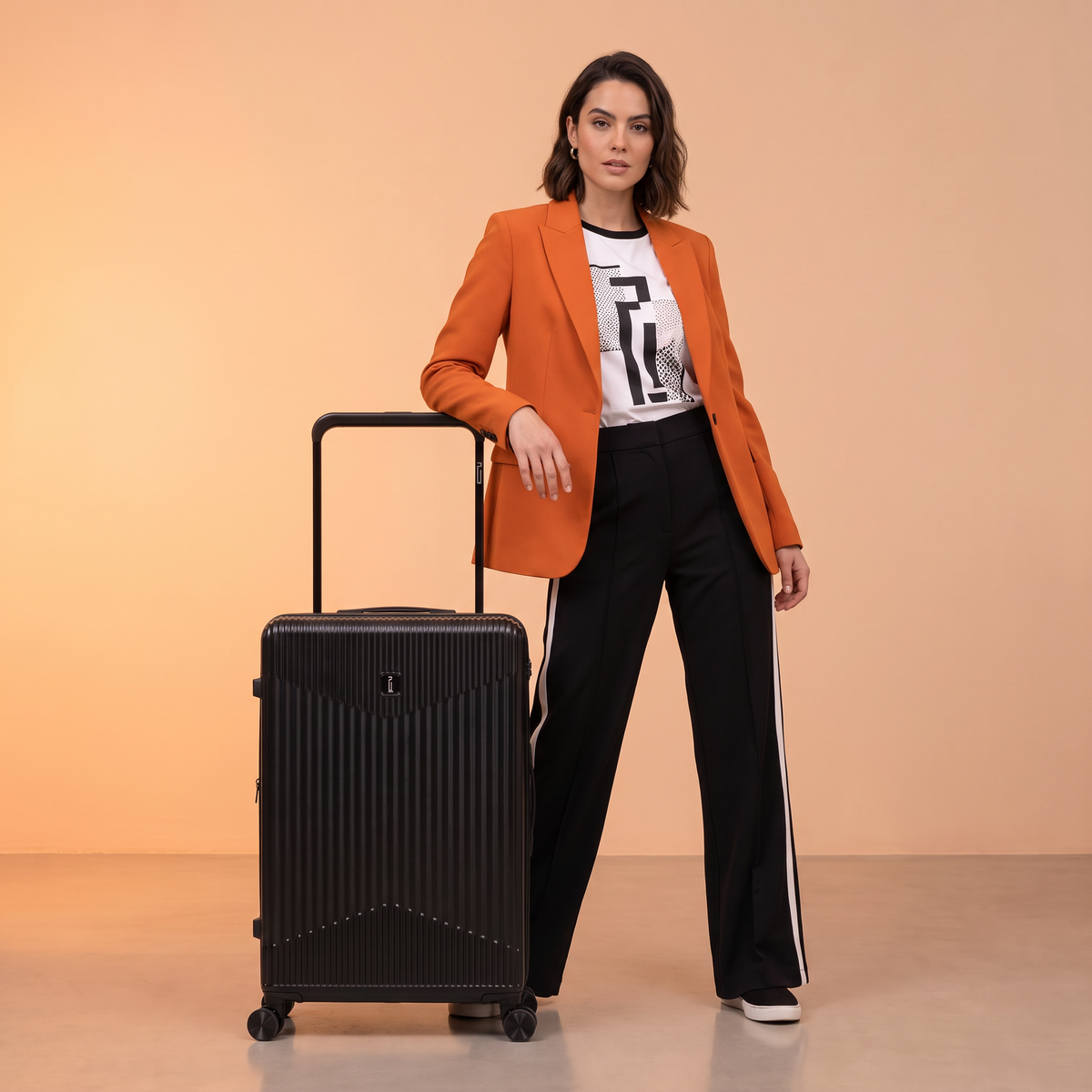 Valigia da stiva L (65 cm) in ABS – Wide Trolley - Espandibile e chiusura TSA